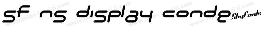 SF NS Display Conde字体转换